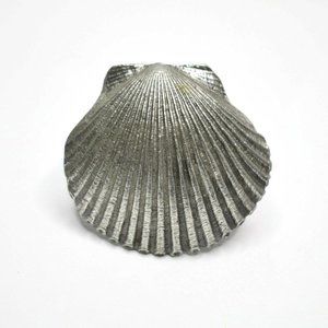 Modern Objects Knobs Drawer Pulls Large Shell Scallop Pewter 2 1/4 x 2 1/2